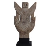 STATUE STONE MAN WITH A  WING NATURAL 44 - STATUES